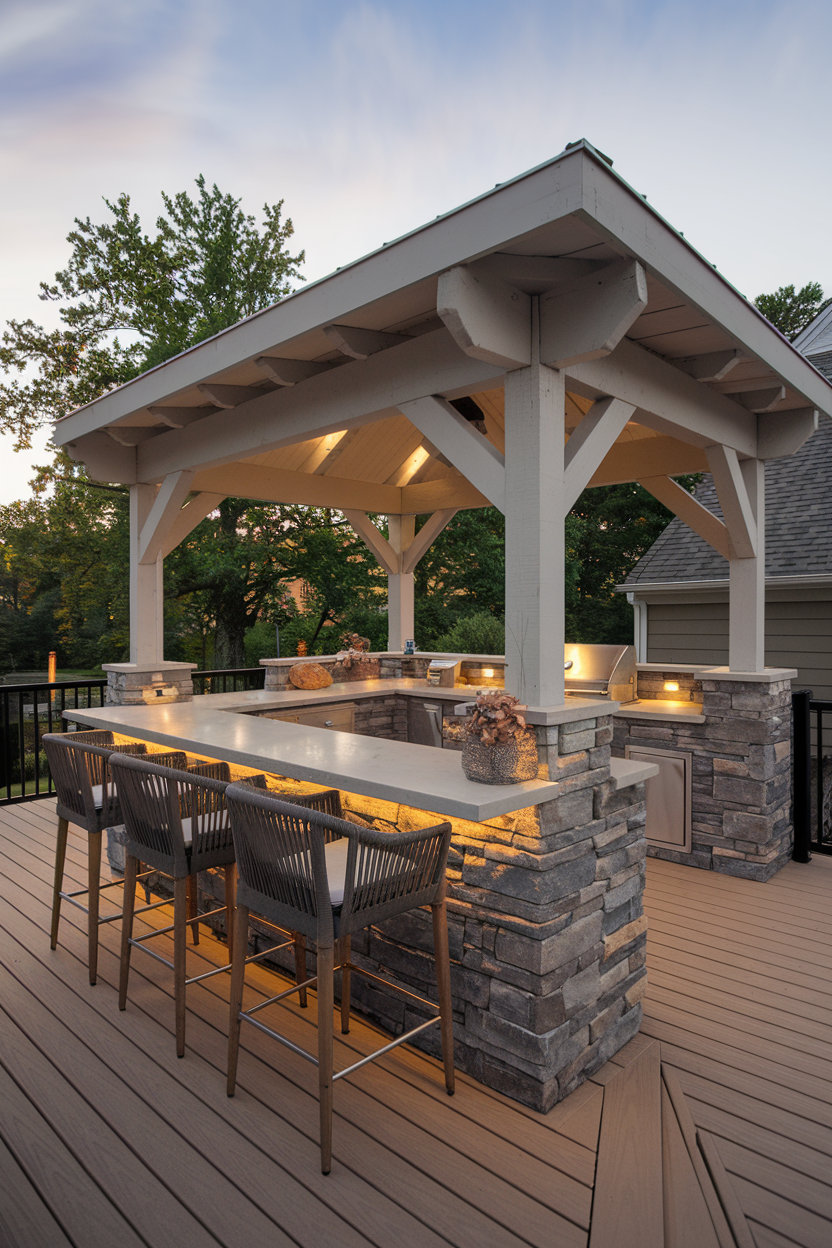 40 Outdoor BBQ Area With Roof Ideas 2025 – Stylish, Functional, and ...