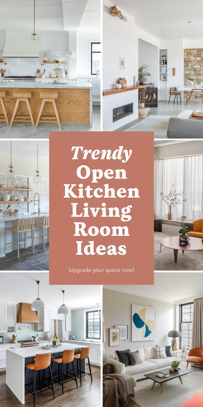44 Open Kitchen Living Room Ideas 2025 – Stylish Layouts, Modern Design ...