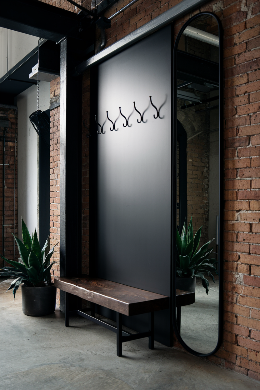 Curated visual reference: Industrial Chic Entryway Reference: 37 Modern Entryway Ideas 2025