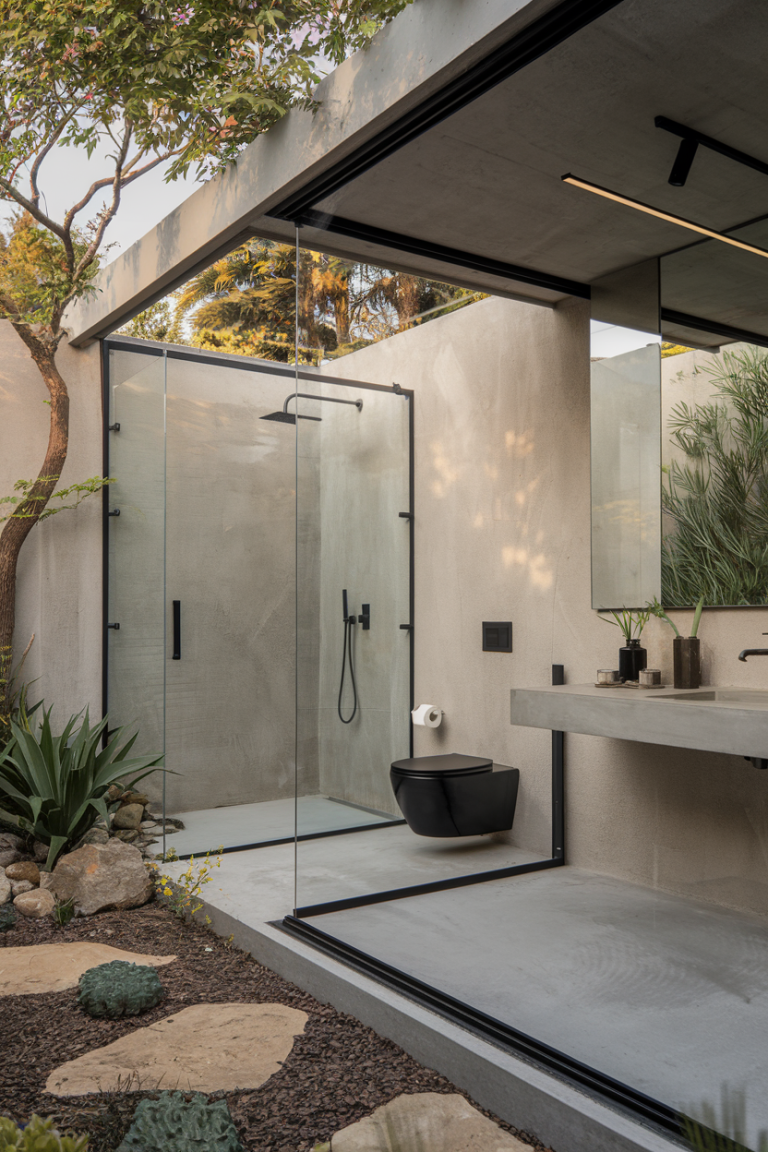 34 Outdoor Bathroom Ideas 2025 for a Stylish Backyard Retreat – Modern ...