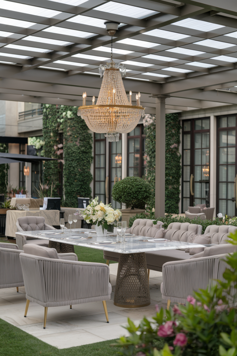 Outdoor Dining Spaces With Elegant Ambiance preview