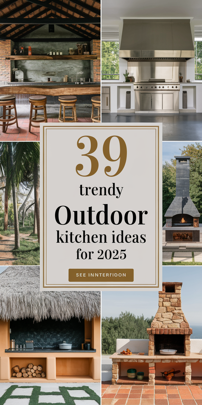 Outdoor Kitchen Design 2025 – 39 Trendy Ideas for Modern Layouts, Grill ...