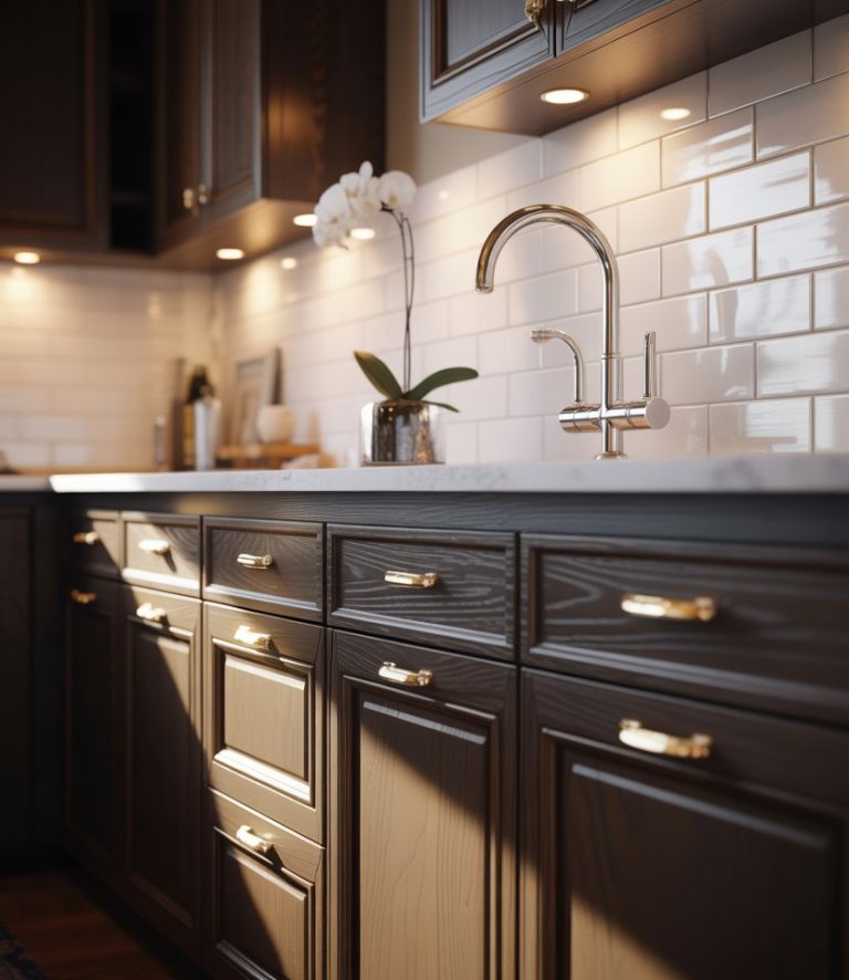 Dark Wood Kitchen Cabinets 2025 – 45 Modern, Farmhouse, Rustic, and ...