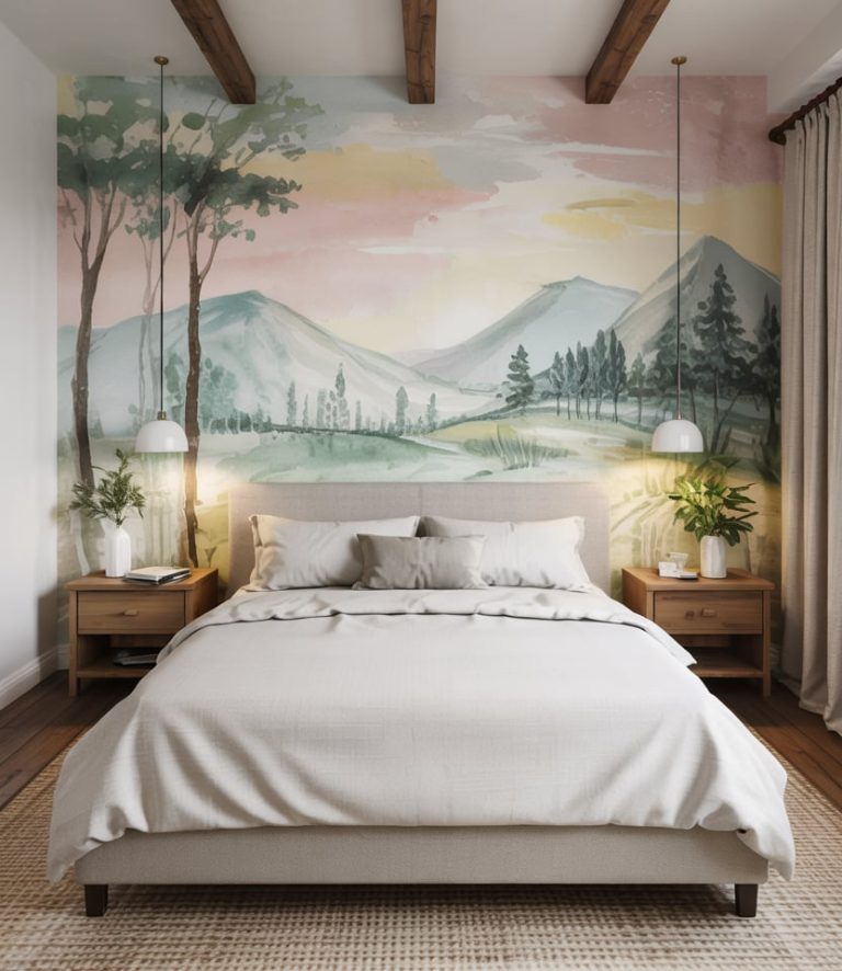 30 Bedroom Accent Wall Ideas – Paint Colors, Wallpaper, Limewash, and ...