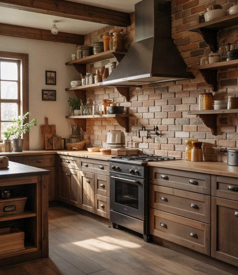 Dark Wood Kitchen Cabinets 2025 – 45 Modern, Farmhouse, Rustic, and ...