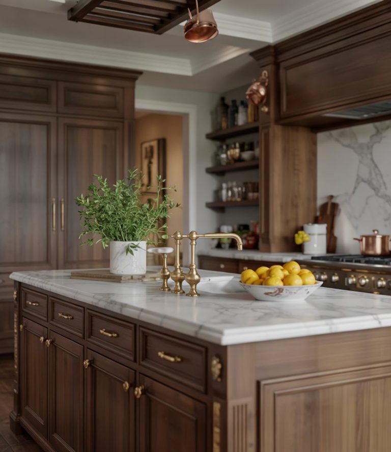 Dark Wood Kitchen Cabinets 2025 – 45 Modern, Farmhouse, Rustic, and ...