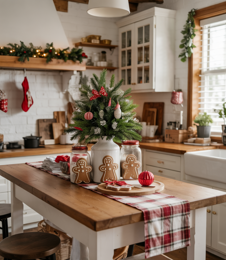 Kitchen Christmas Decorations – Cozy, Rustic, Modern, DIY Ideas for ...