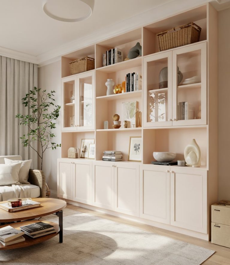 Built-In Shelves Living Room 2026: 42 Stylish Ideas with Fireplaces ...