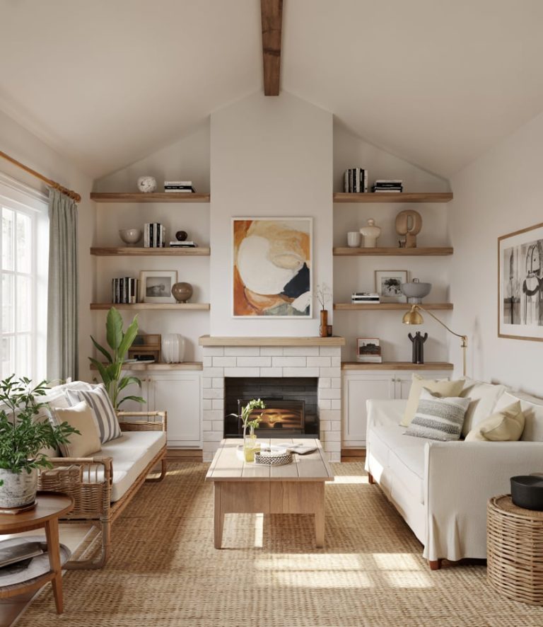 Photo inspiration: High Ceilings Built In Shelf Reference: Built In Shelves Living Room 2026 42 Stylish Ideas With