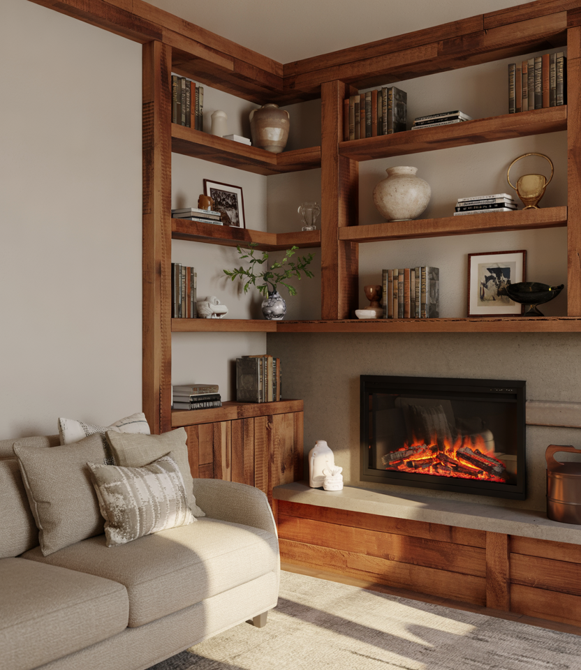 Built-In Shelves Living Room 2026: 42 Stylish Ideas with Fireplaces ...