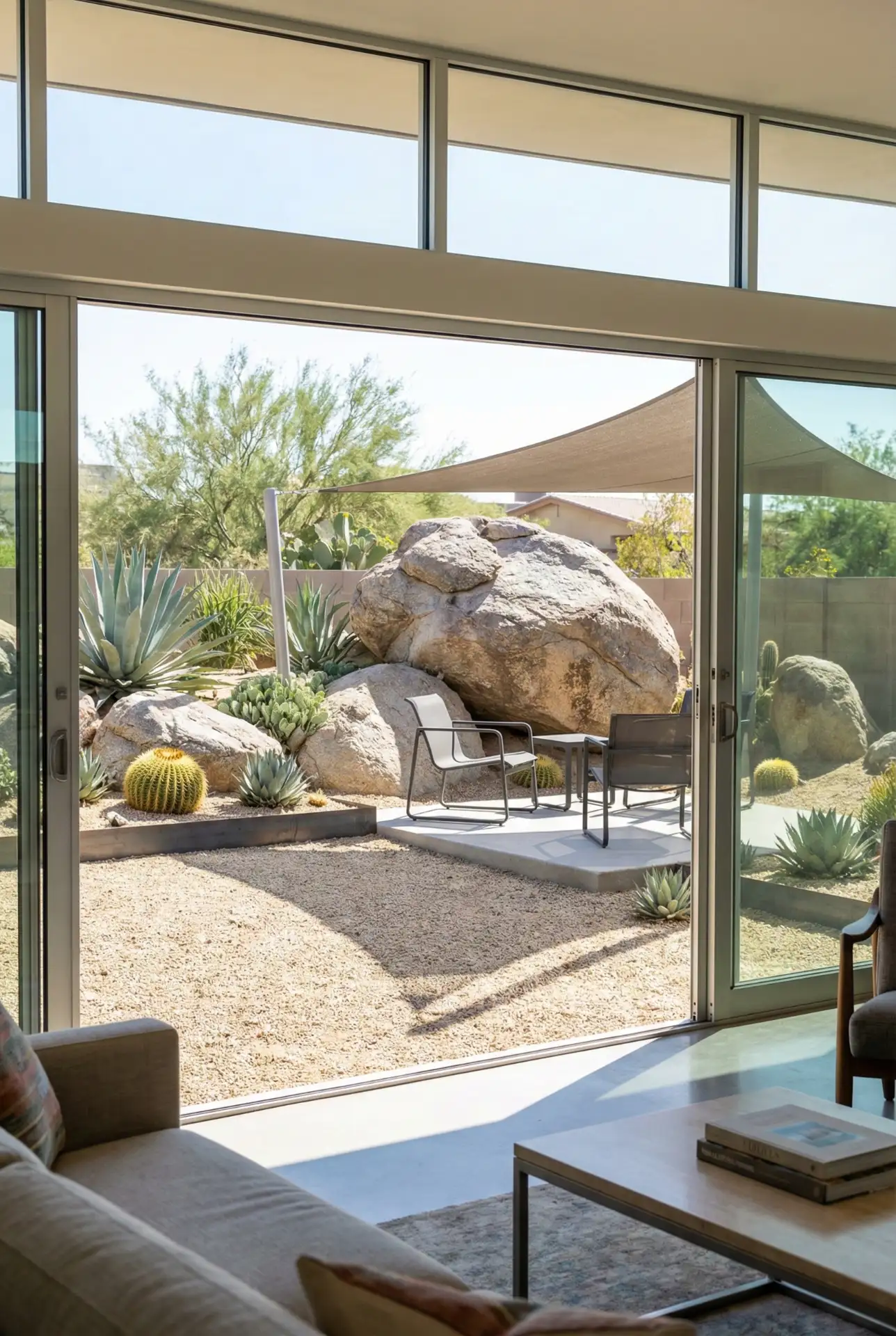 Arizona Rock Garden With Contemporary Shade Zone 1