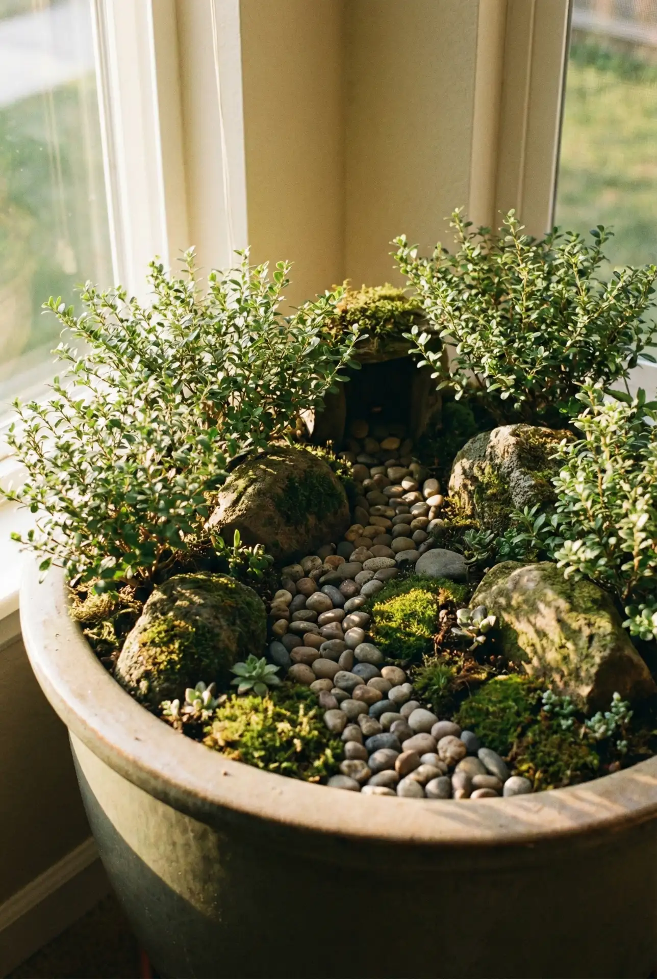 Backyard Enchanted Forest Path With Large Stones 2