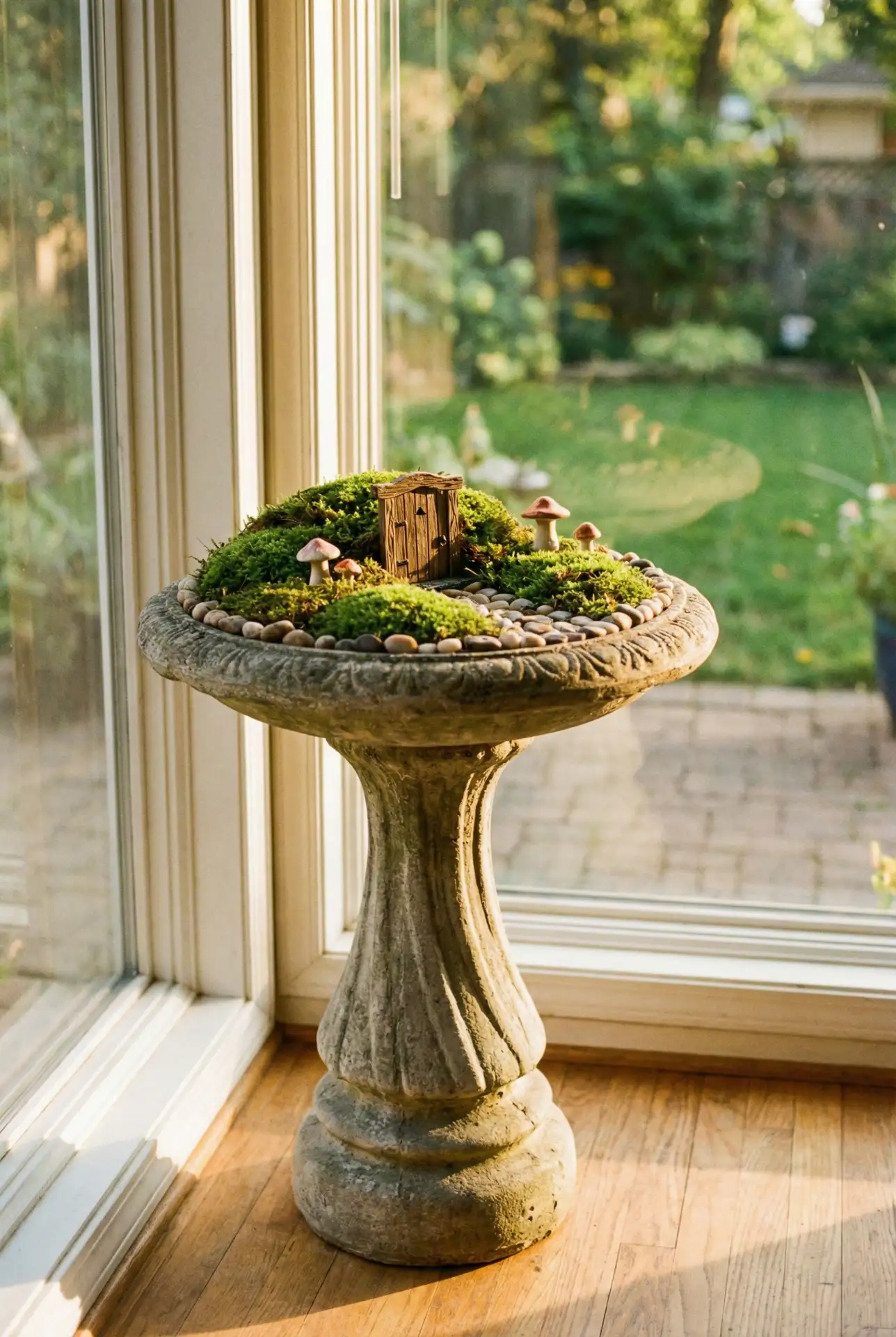 Bird Bath Fairy Island Centerpiece 2