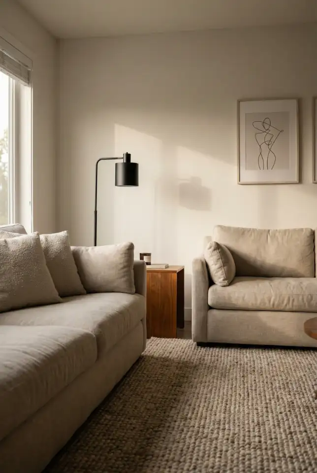 Black And White Farmhouse With Clean TV Styling 2