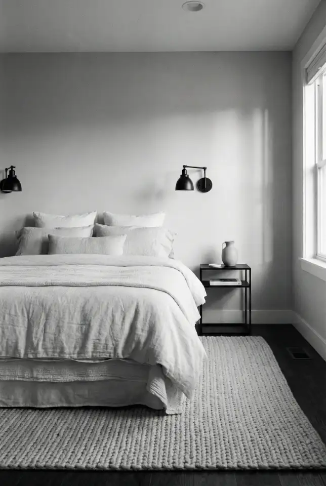 Black And White Minimal Gallery Bedroom 2