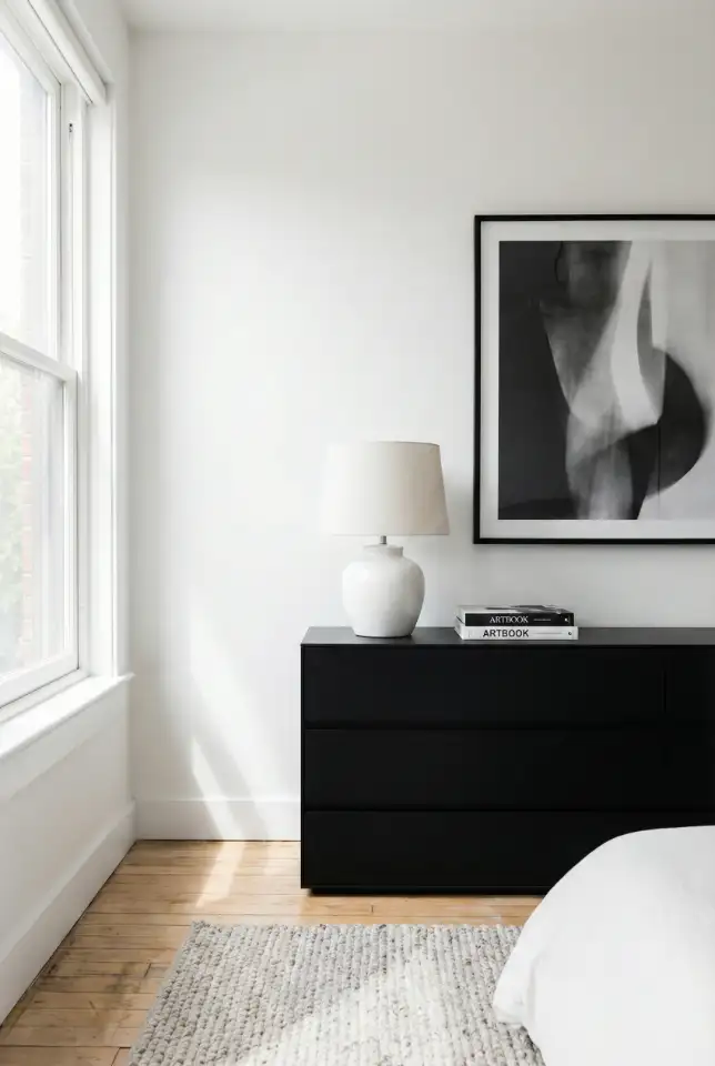 Black-and-White Aesthetic Dresser Moment 1