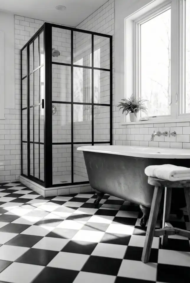 Black and White Timeless Tile Revival 1