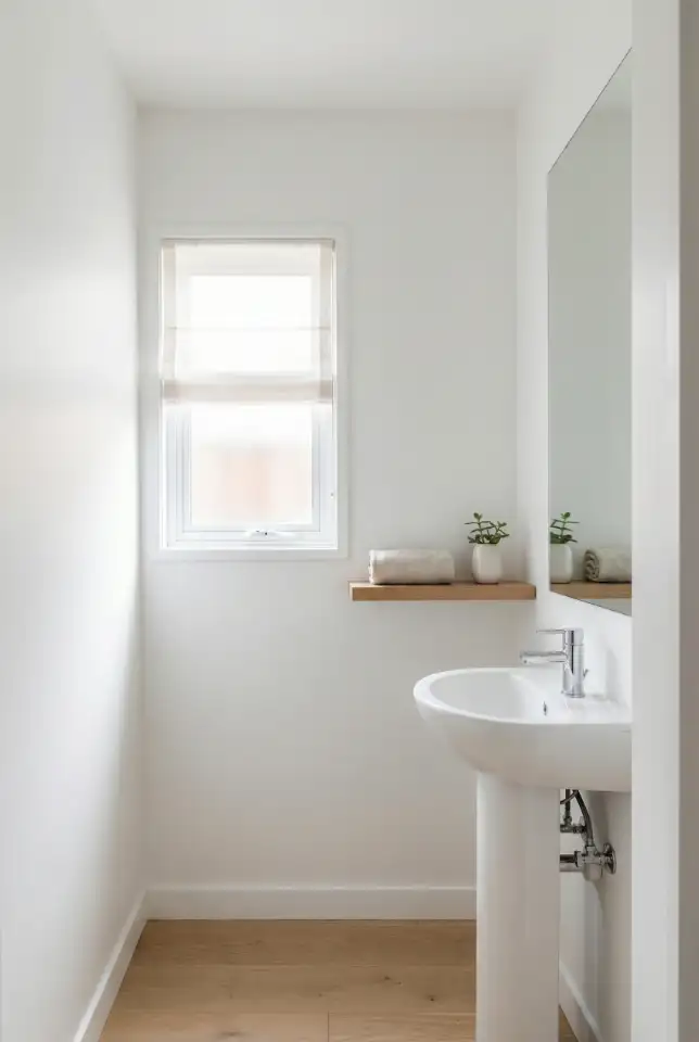 Bloxburg-Inspired Long Narrow Half Bath Layout 2