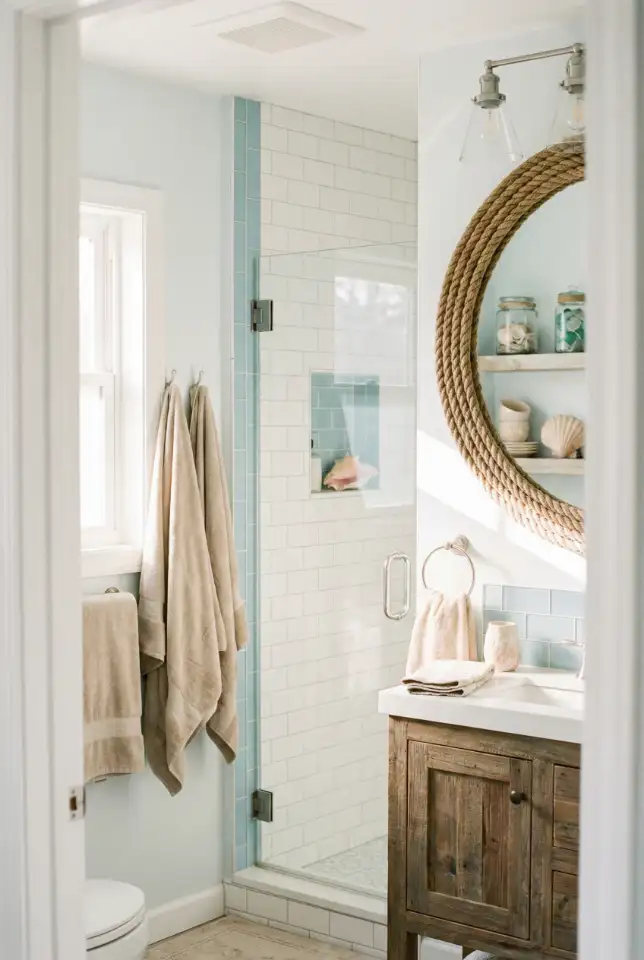 Blue Coastal Guest Bath Refresh 2