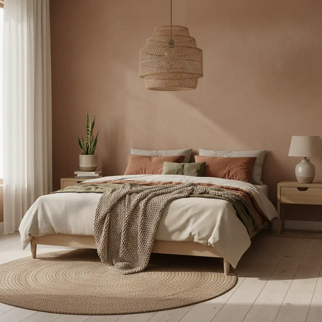 Boho Earthy Modern Bedroom 1