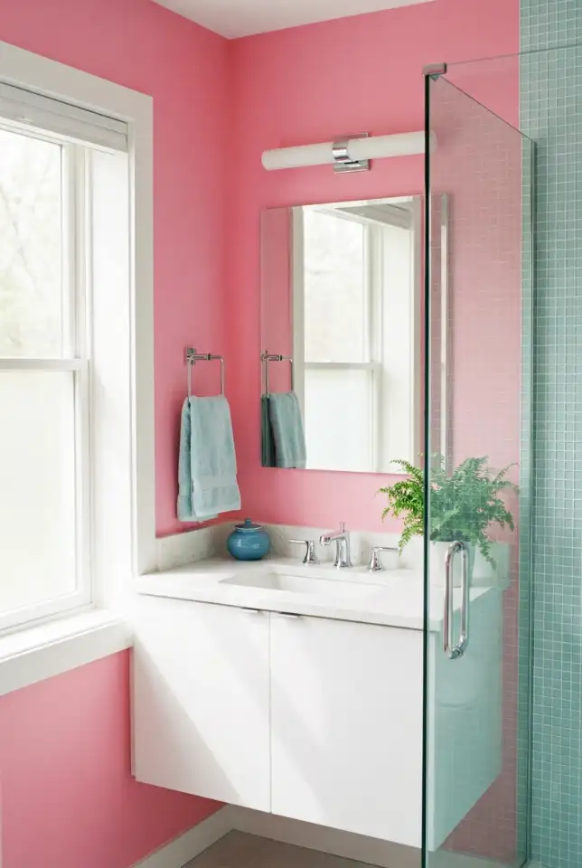 Bright Pink With White And Light Blue Freshness 1