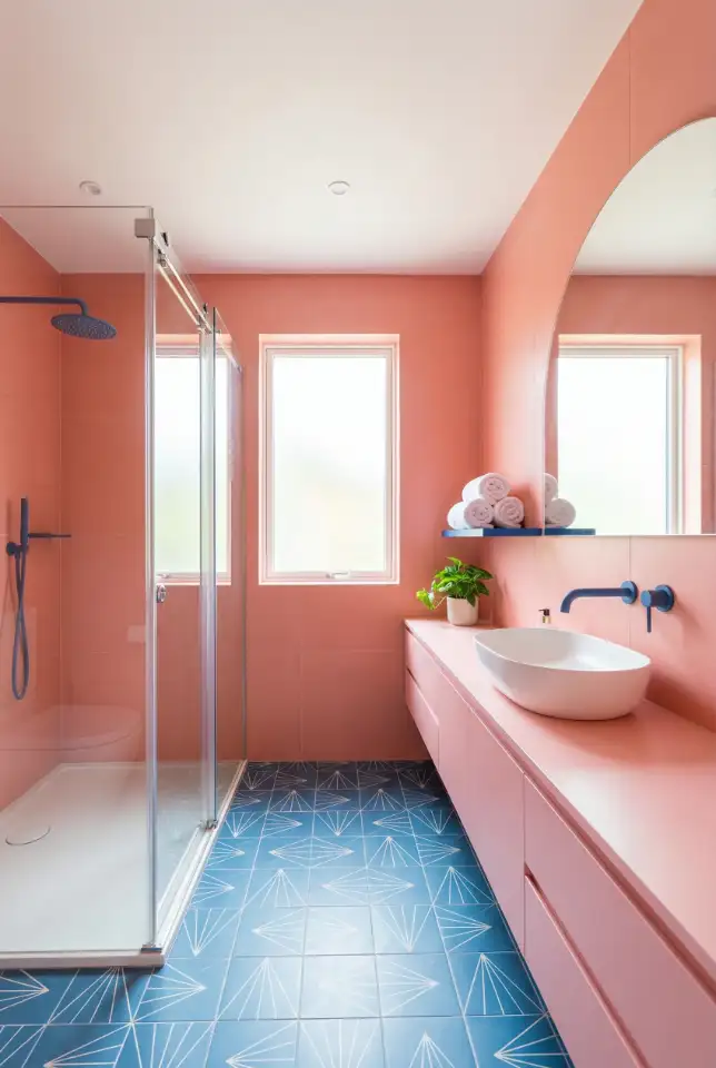 Bright Pink With White And Light Blue Freshness 2