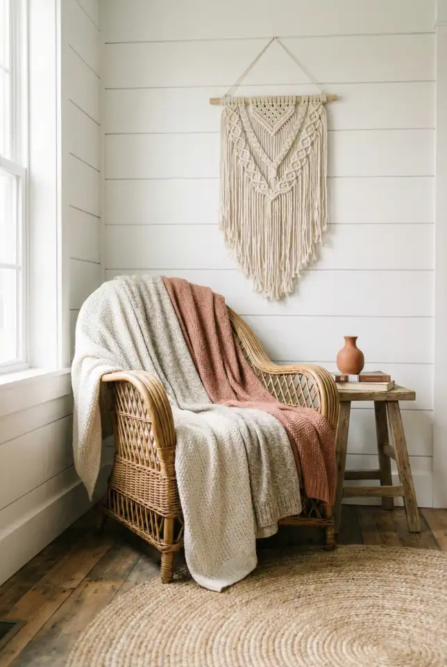 Brown Couch With Classic Farmhouse Warmth 2