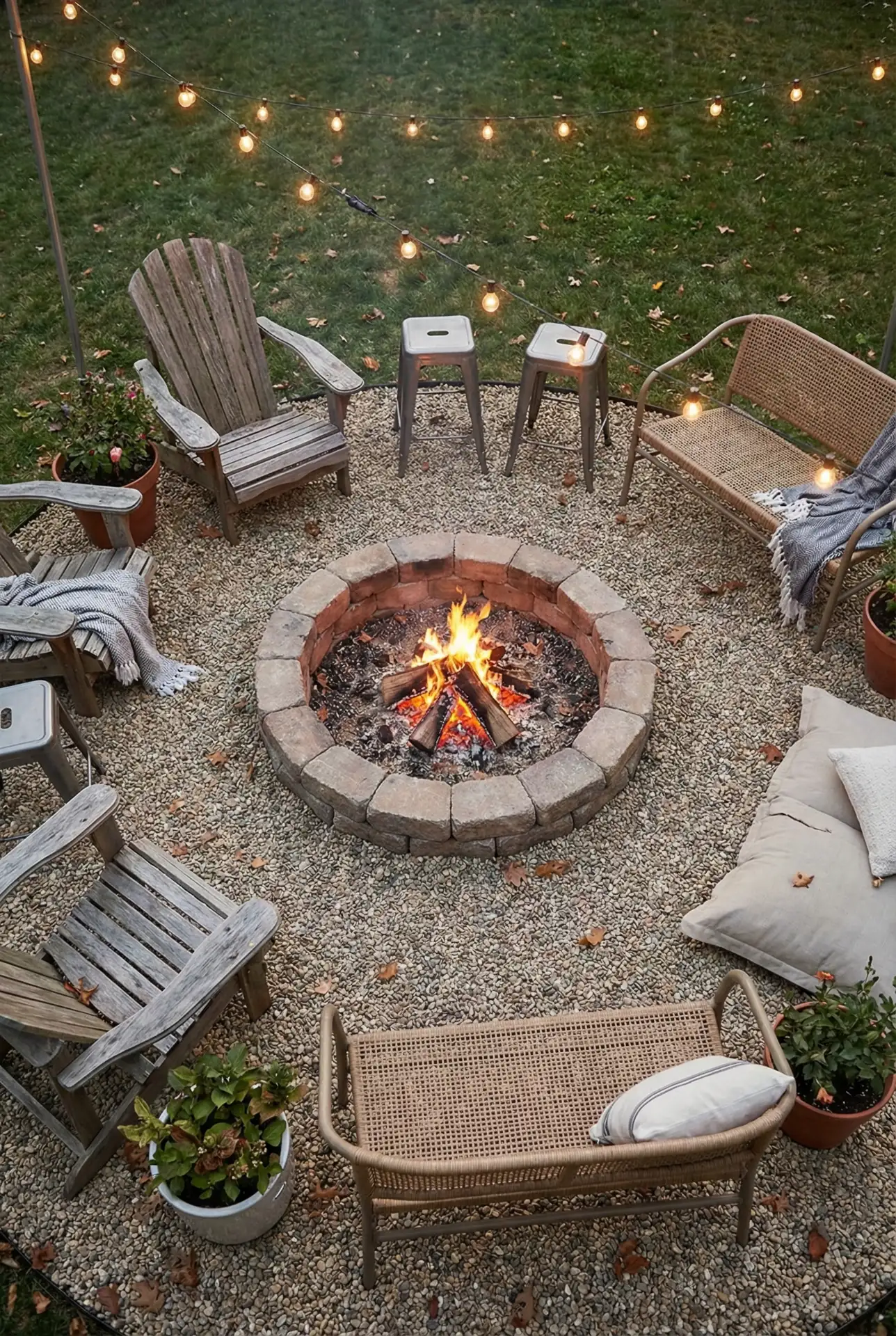 Budget-Friendly DIY Gravel Fire Pit 2
