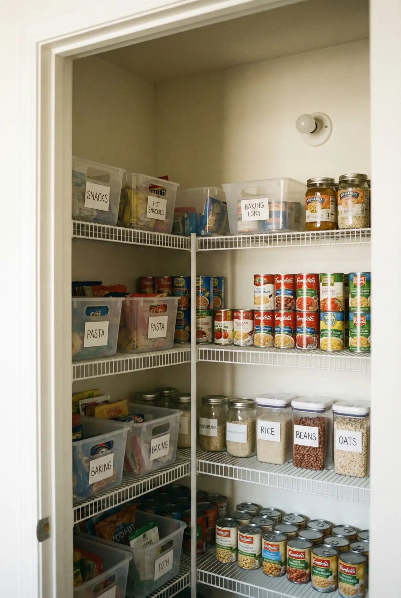 Budget-Friendly Wire Shelf Pantry 2