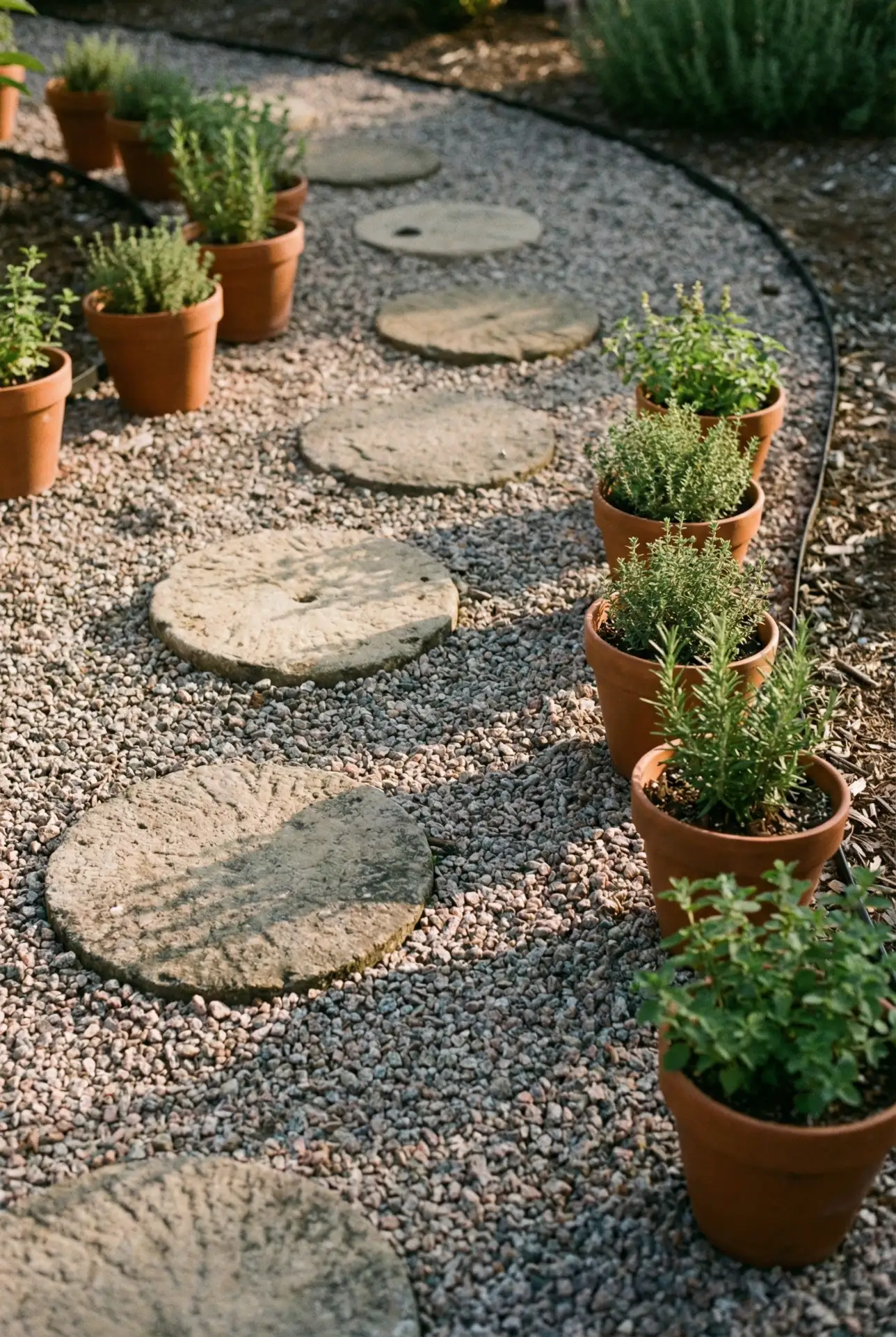 Budget Gravel Path With Stepping Pads 1