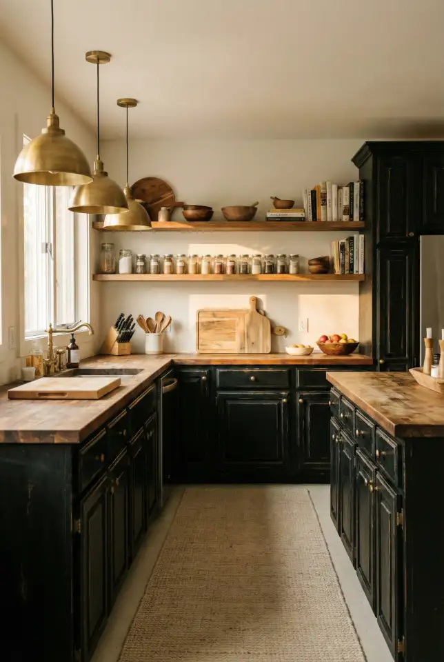 Butcher Block Warmth Against Matte Black 2