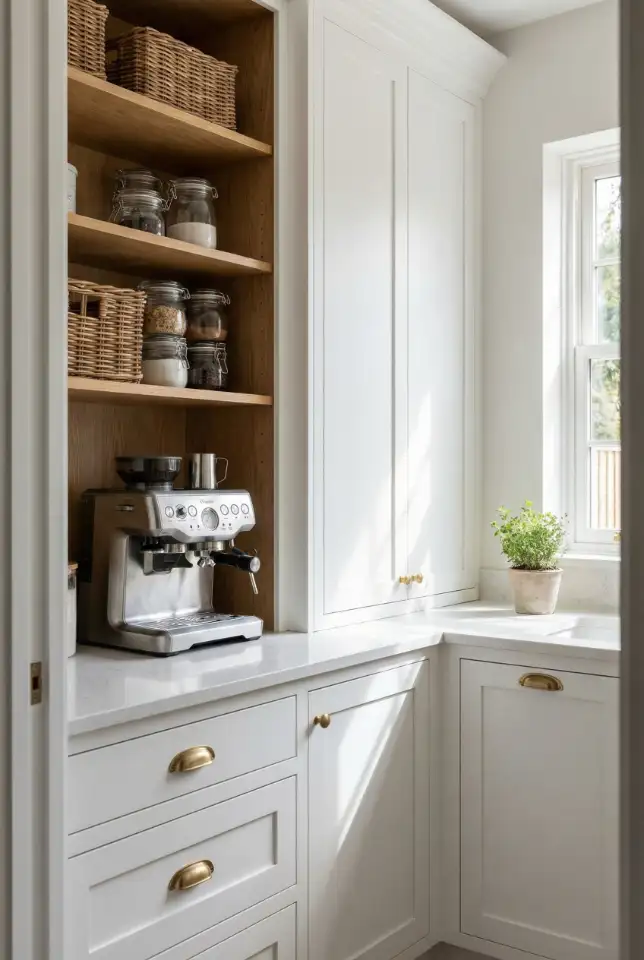 Butler’s Pantry With Beverage + Coffee Station 1