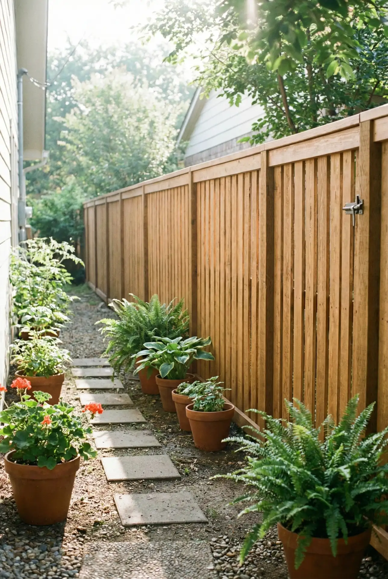 Cheap Pallet Fence With Clean Vertical Lines 1
