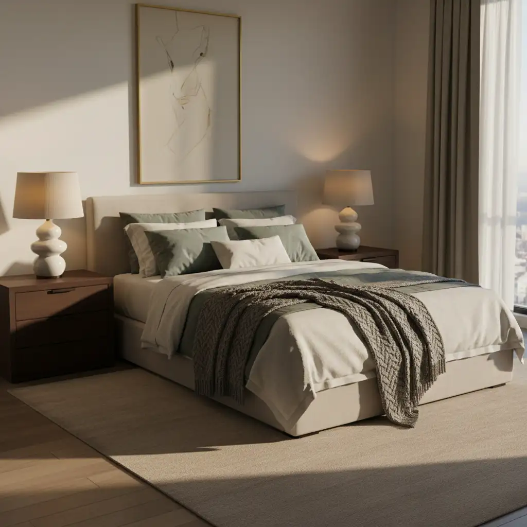 Classic Luxury Bedroom With Modern Lines 2