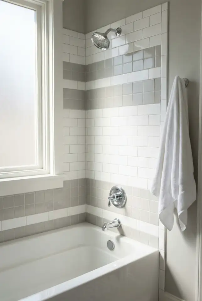 Classic Tub and Shower Combo Tile 1