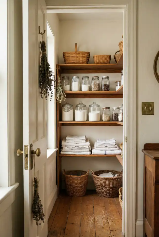 Closet Pantry With Vintage-Inspired Hidden Door 2