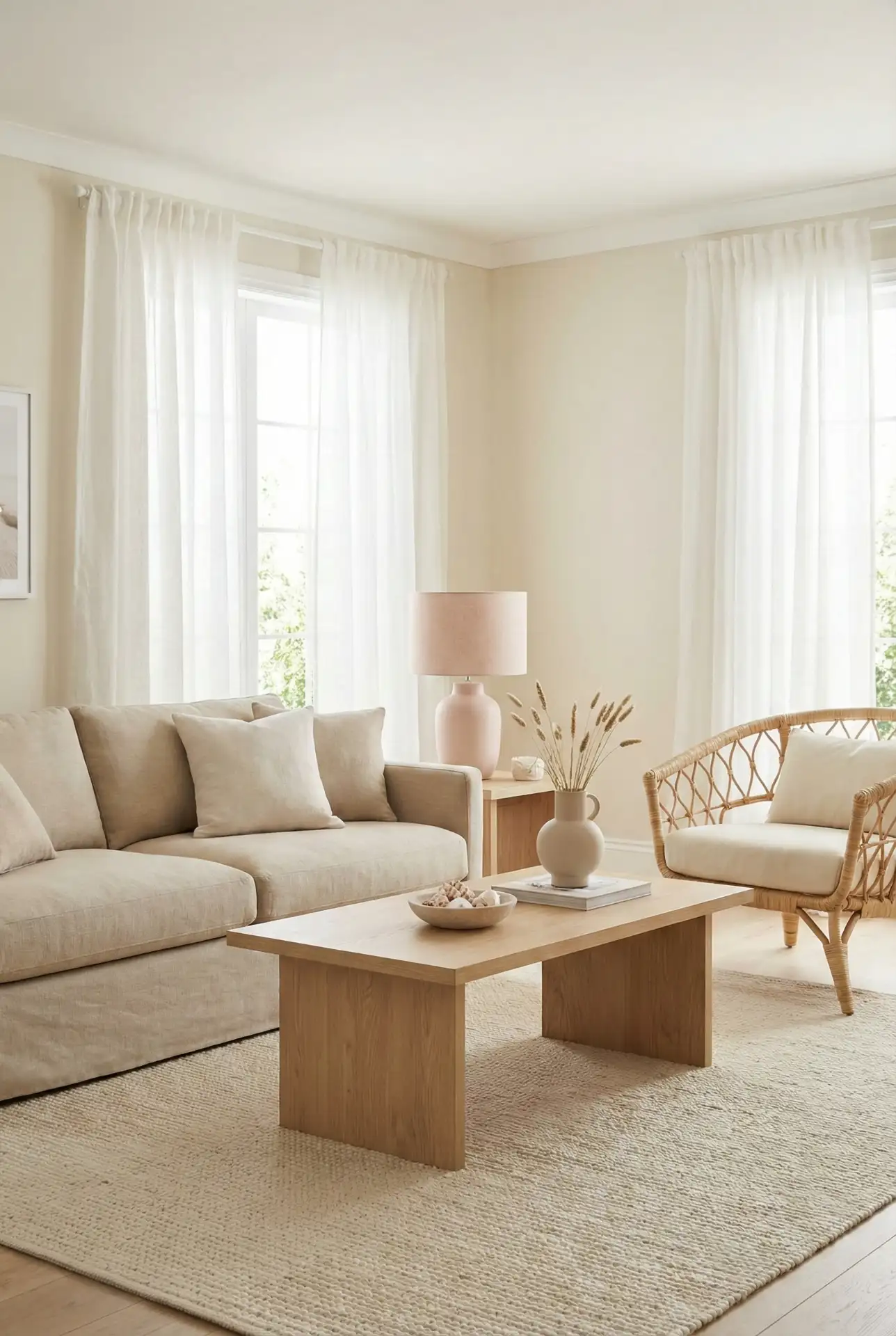 Coastal Cottage With Pink Touches And Soft Neutral Balance 2