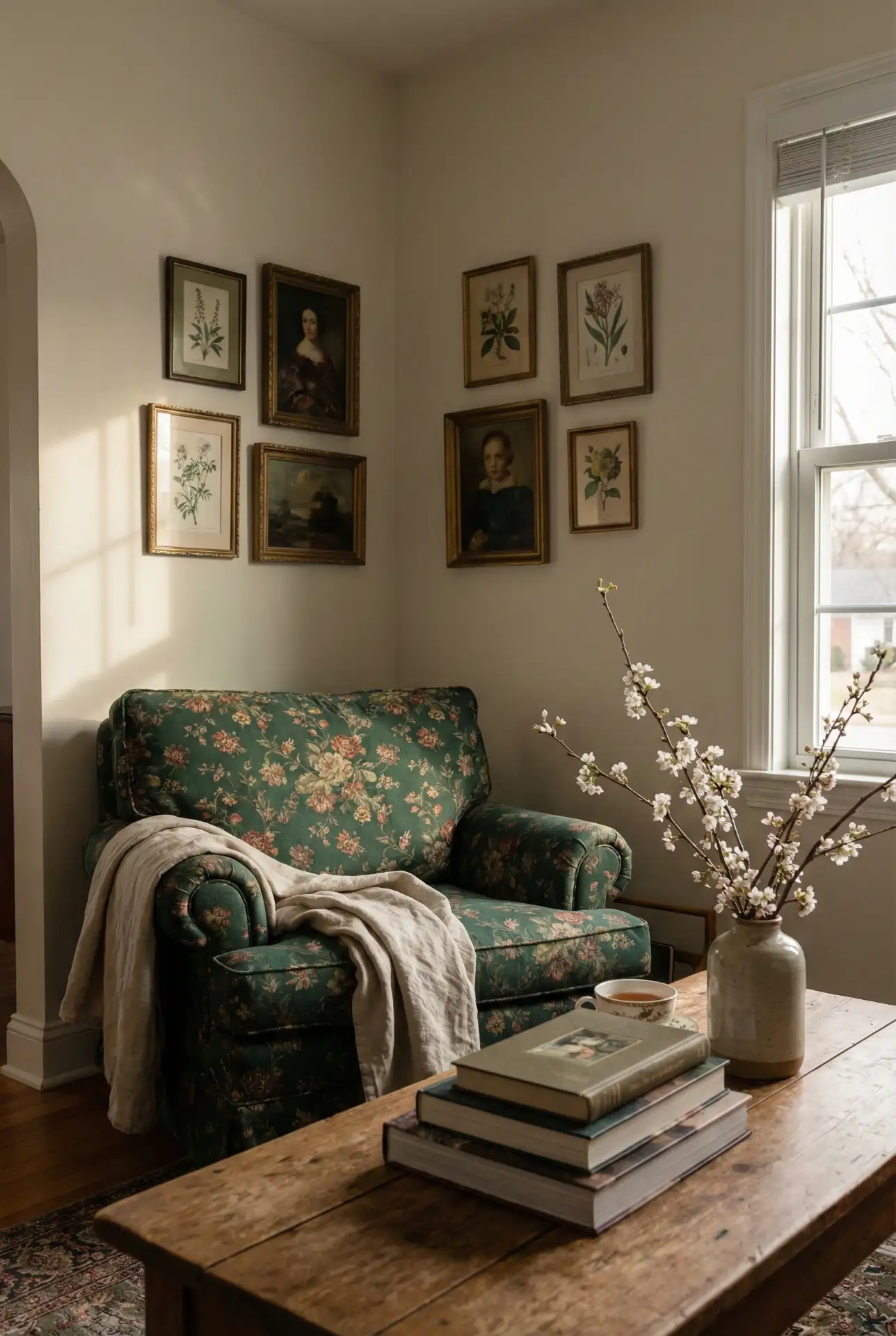 Colorful Cottage With Green Florals And Cute Vintage Charm 2