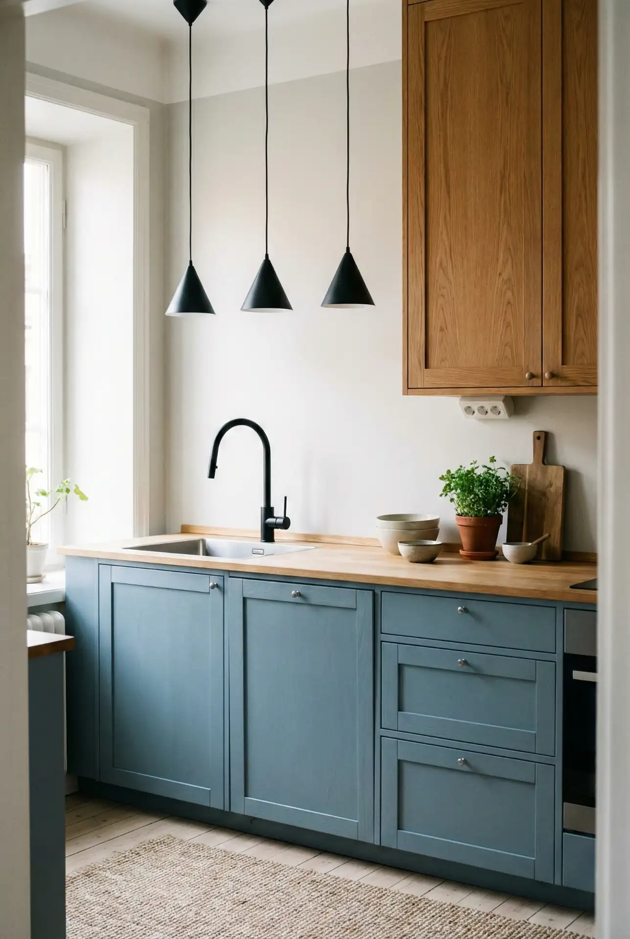 Colorful Scandinavian Kitchen With Soft Industrial Edge 1