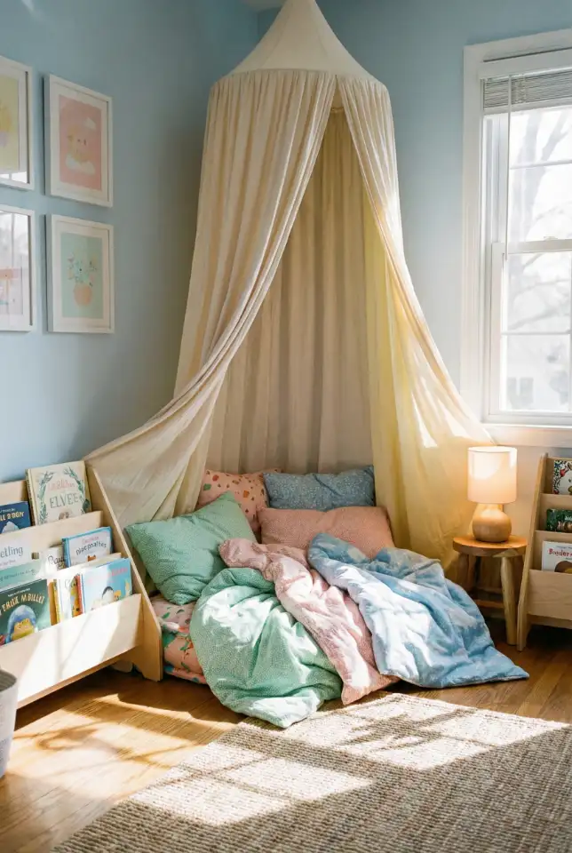 Colorful Whimsical Nursery With Layered Play Zones 1