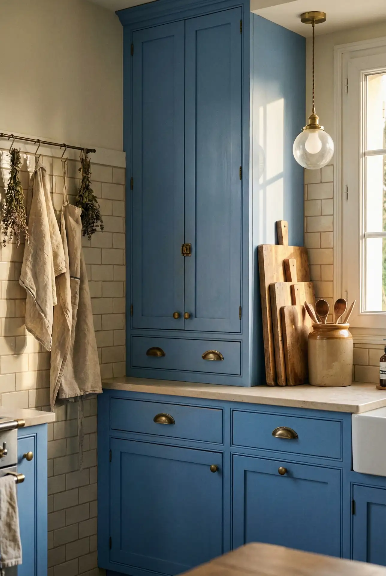 Cornflower French Country Cabinets 1