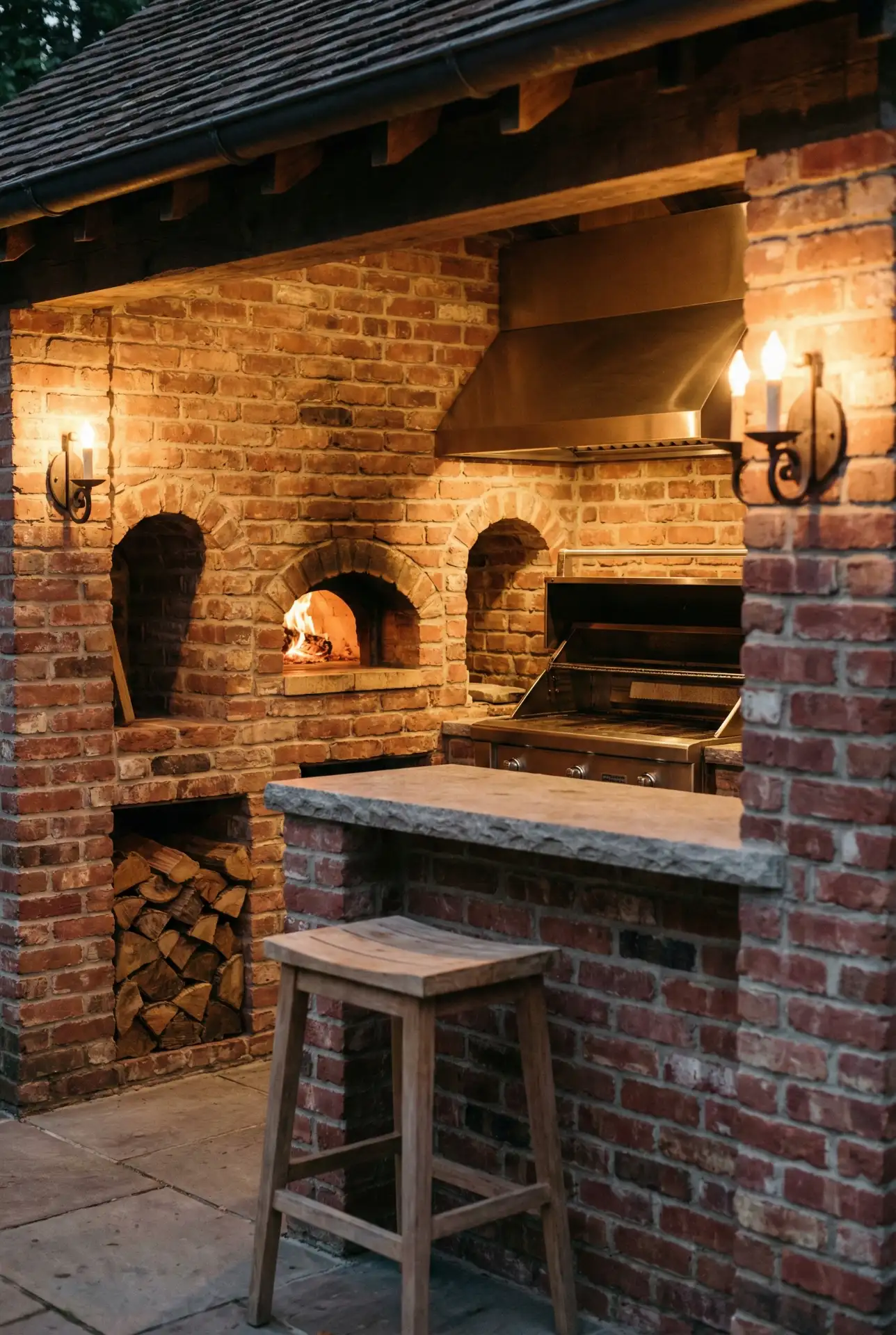 Covered Brick Pizza-And-Grill-Station 1