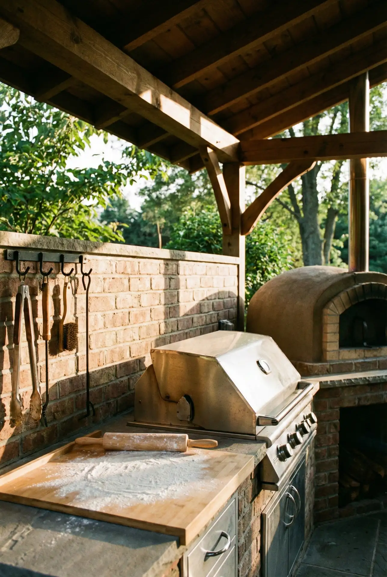 Covered Brick Pizza-And-Grill-Station 2