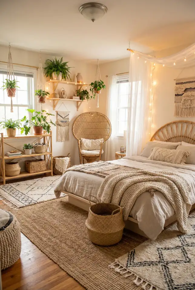 Cozy Boho Corner Bedroom 2