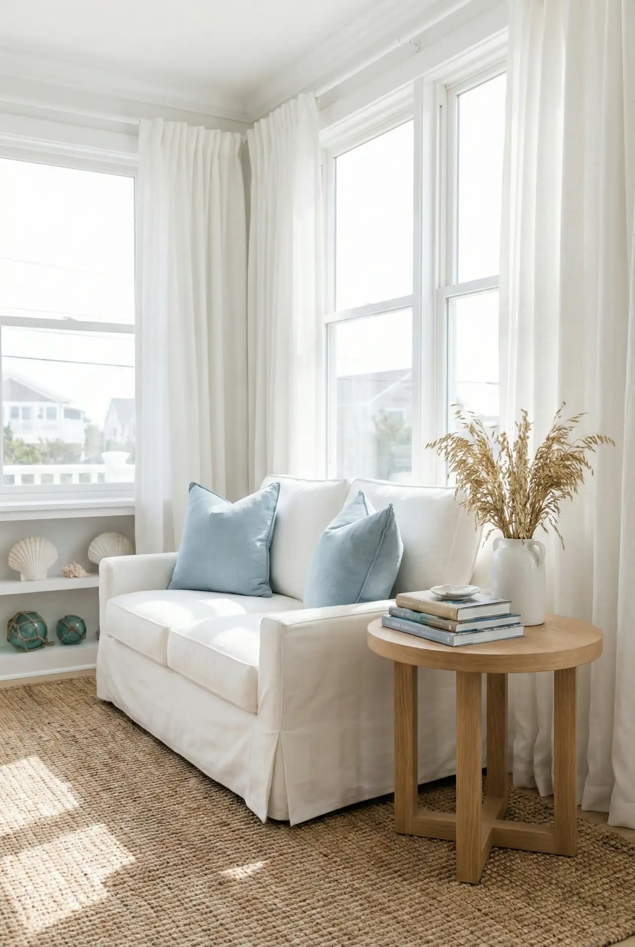 Cozy Coastal Reading Sunroom 2