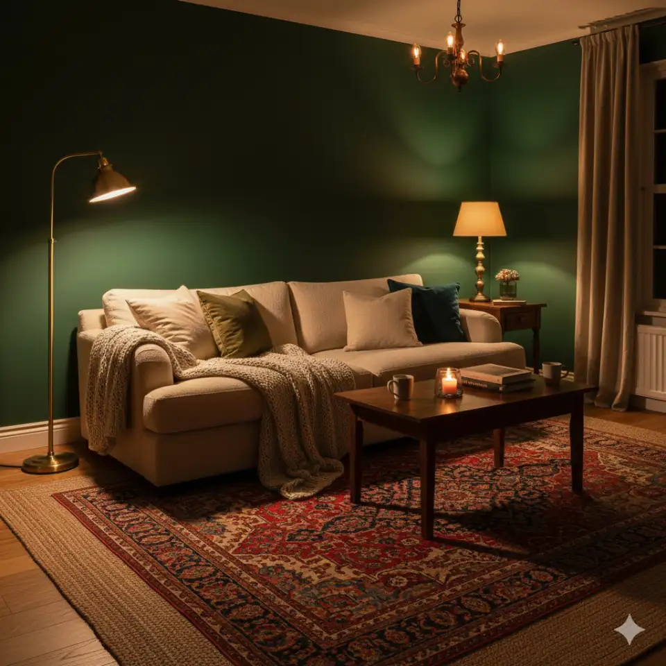 Cozy Green With Soft Lighting 1