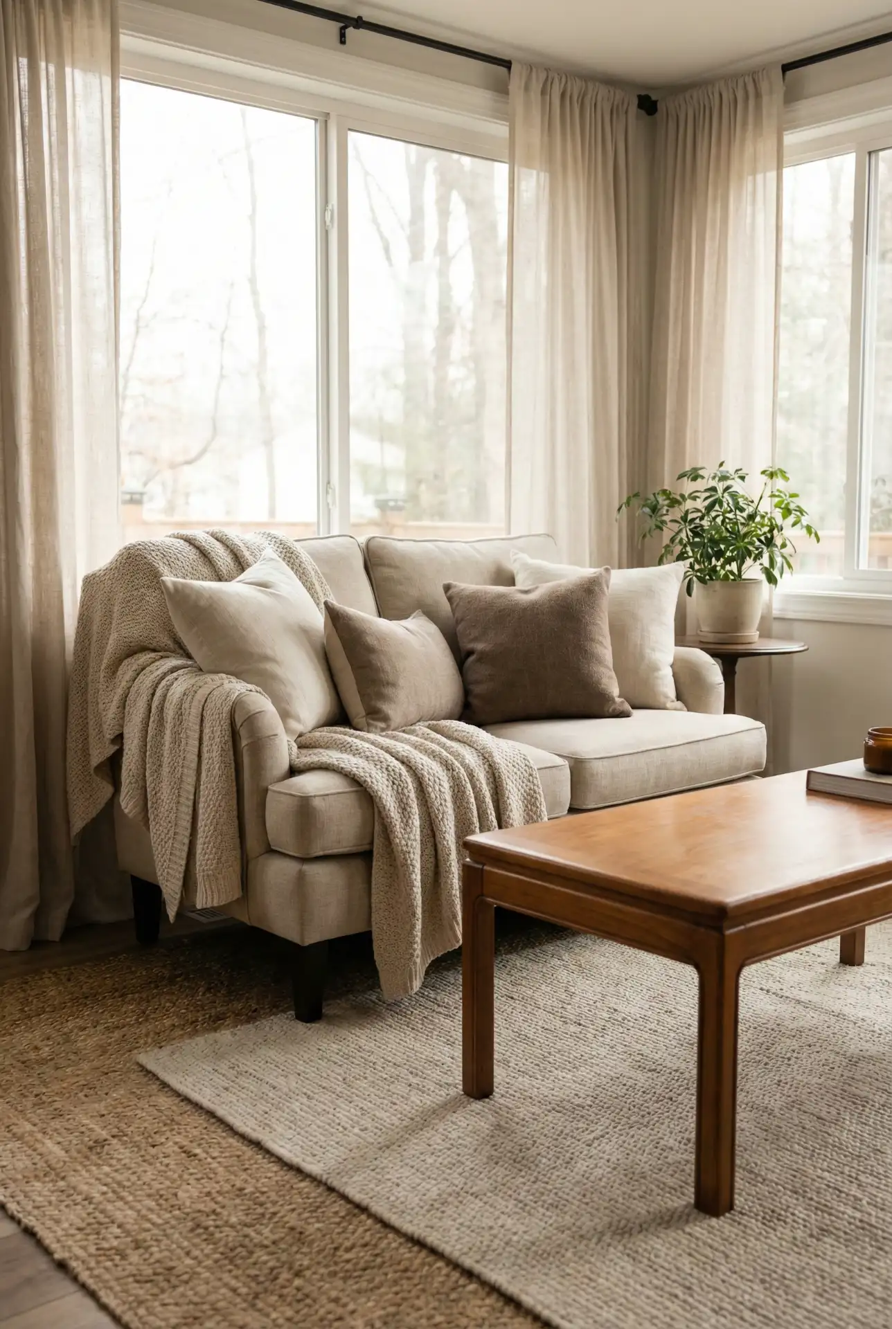 Cozy Sunroom With Layered Textiles 1