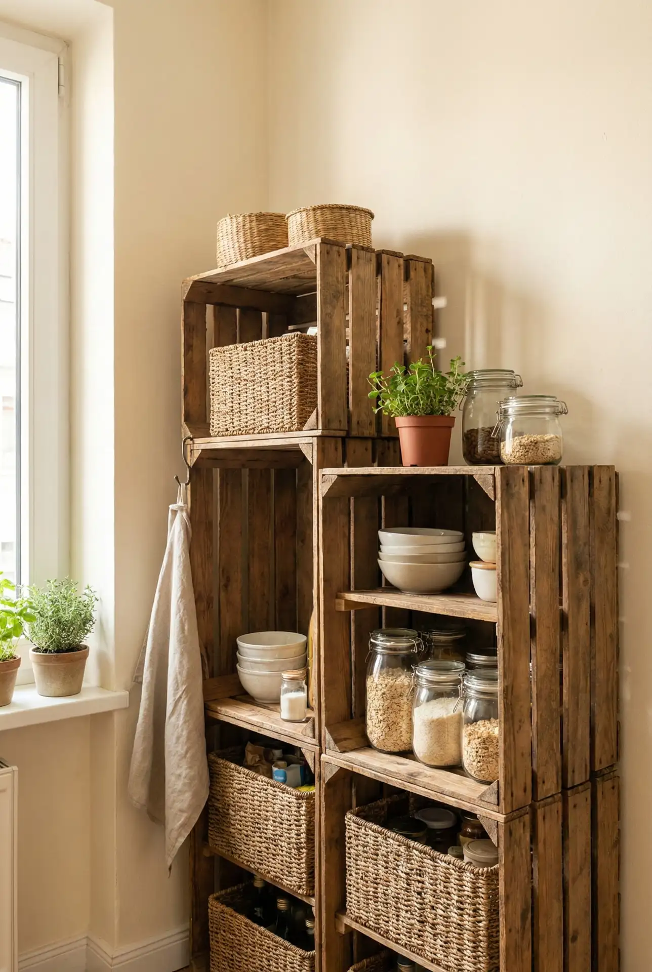 DIY Pantry For Small Spaces 1