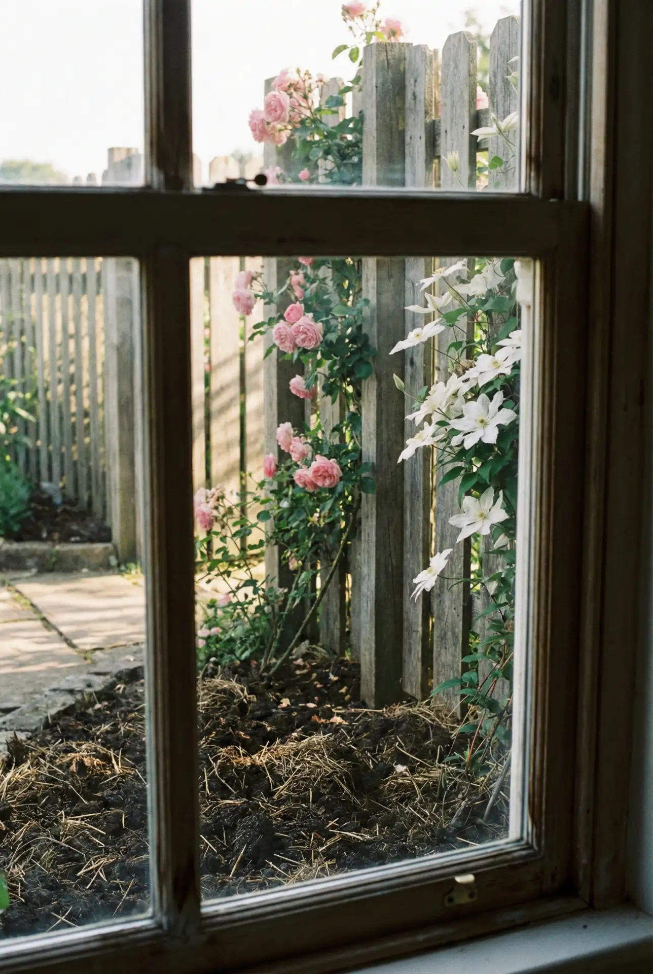 Decorative Short Fence Framing Flower Beds 1