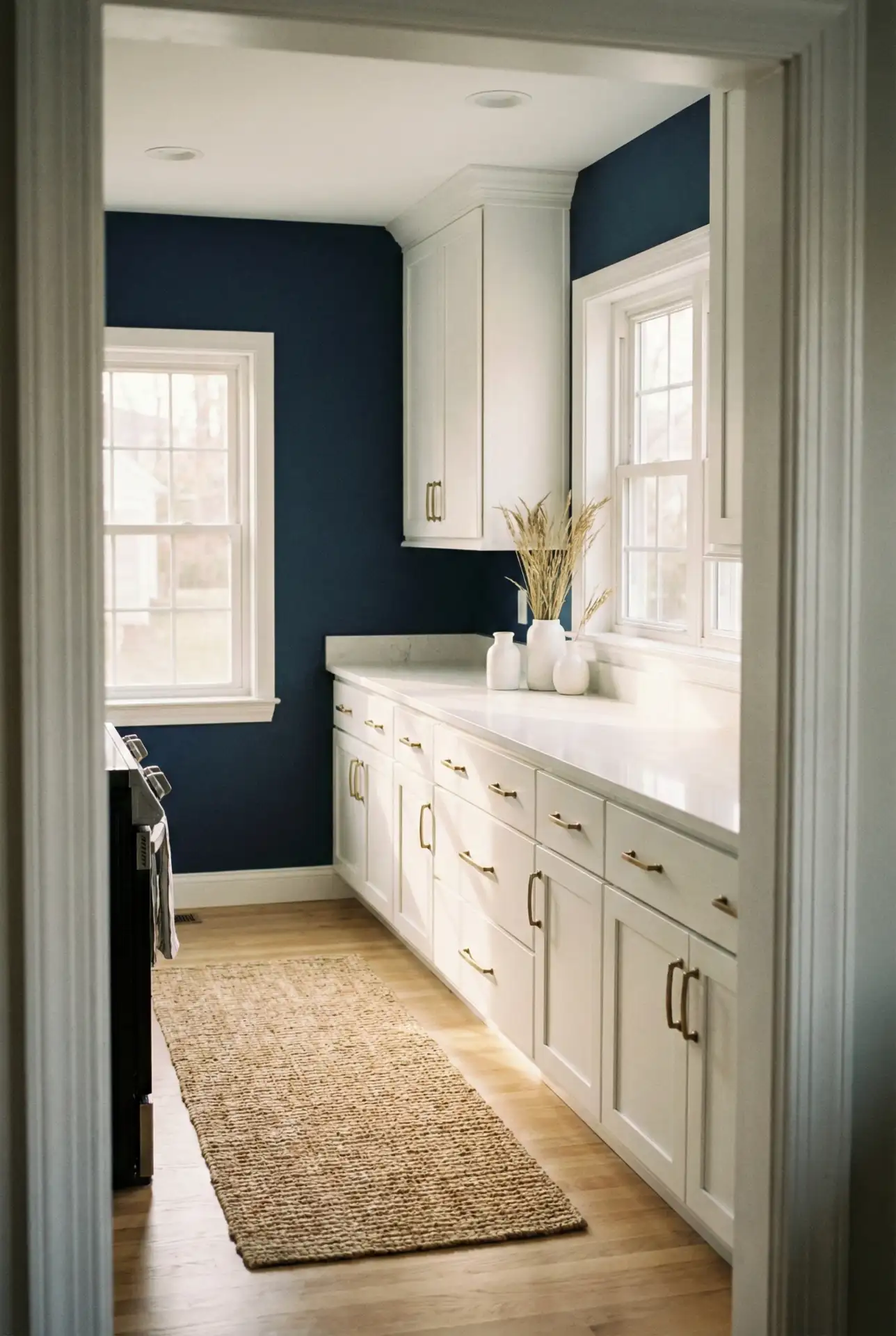 Deep Navy Blue for a Clean, Tailored Coastal Look 2